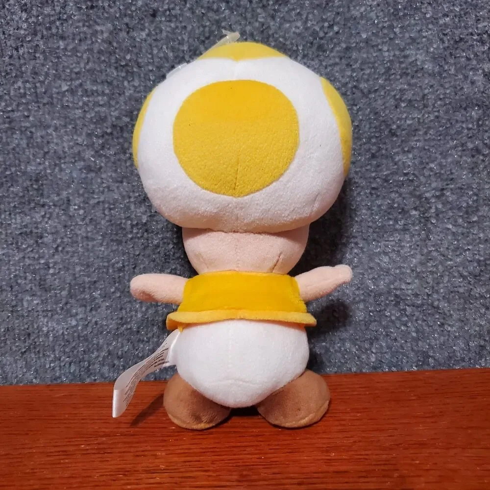 Super Mario Nintendo Yellow Toad Plush Toy Doll Video Stuffed Toad Plushie Toys